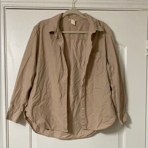 H&M Tan Lightweight Shirt Jacket